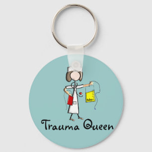 Trauma-Krankenschwester-"Trauma-Königin-" T - Schlüsselanhänger