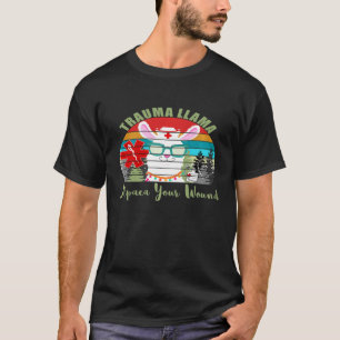 Trauma Llama Alpaca Ihre wundfrohe Weihnachtsnacht T-Shirt