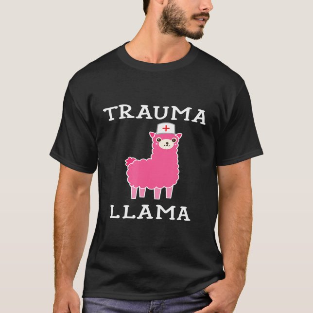 Trauma Llama Niedliche Ärztin Ärztin Ärztin Ärztli T-Shirt (Vorderseite)