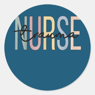 Trauma Nurse Boho Trauma Pflege Runder Aufkleber