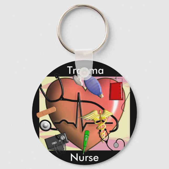 Trauma Nurse Kunstgeschenke Schlüsselanhänger (Vorderseite)