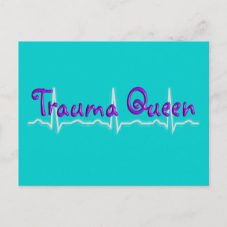 Trauma Nurse T - Shirt und Geschenke "Trauma Queen Postkarte
