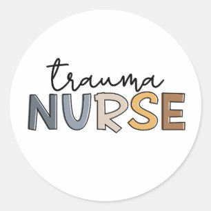 Trauma Nurse Trauma Pflege Runder Aufkleber