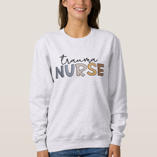 Trauma Nurse Trauma Pflege Sweatshirt (Vorderseite)