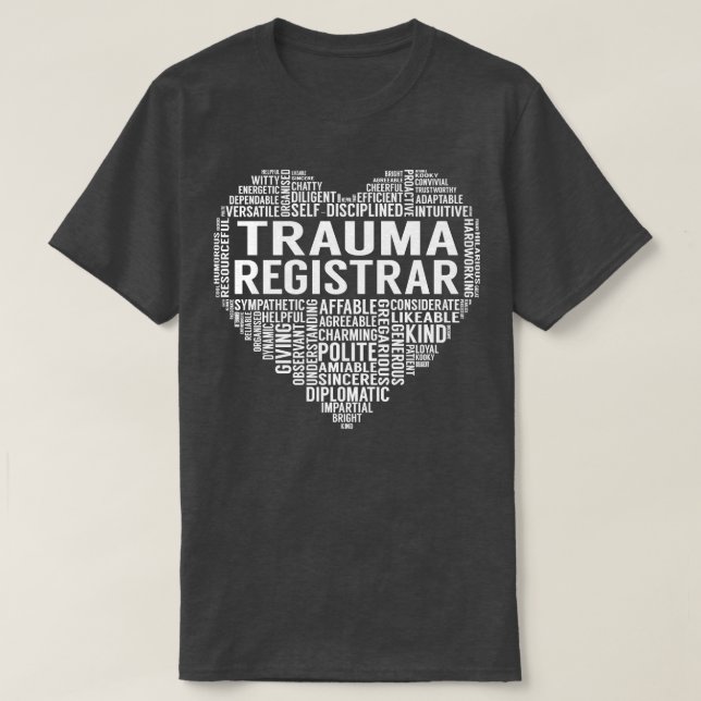 Trauma Registrar Herz T-Shirt (Design vorne)