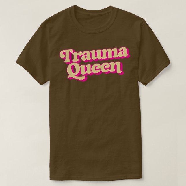 Trauma Retro Typografie T-Shirt (Design vorne)