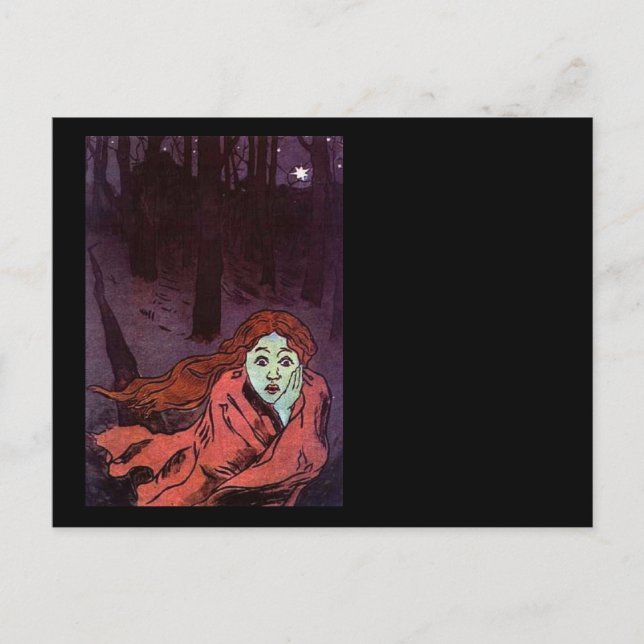 Traumareise mit Angst Postkarte (Vorderseite)