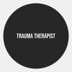 Traumatherapeut Psychische Gesundheit  Runder Aufkleber