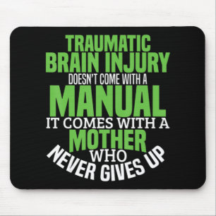 Traumatic Brain Injury Awareness T Shirt TBI Aware Mousepad