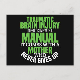 Traumatic Brain Injury Awareness T Shirt TBI Aware Postkarte