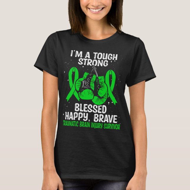 Traumatic Brain Injury Awareness TBI Survivor T-Shirt (Vorderseite)