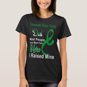 Traumatic Brain Injury Awareness Vater Green Ribbo T-Shirt