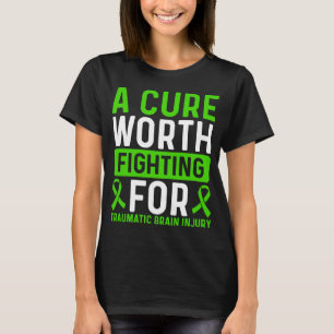 Traumatic Brain Injury Injury Awareness Ribbon TBI T-Shirt