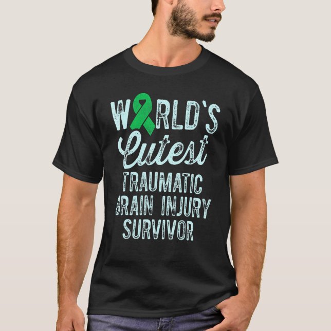 Traumatic Brain Injury Survivor Cutest TBI Warrior T-Shirt (Vorderseite)