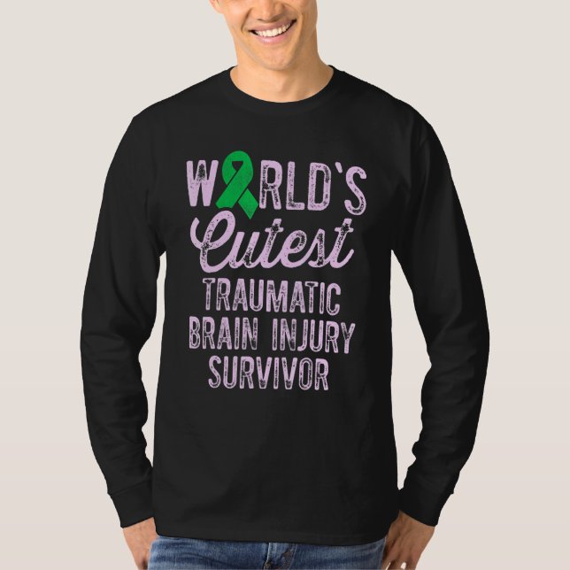 Traumatic Brain Injury Survivor Cutest TBI Warrior T-Shirt (Vorderseite)