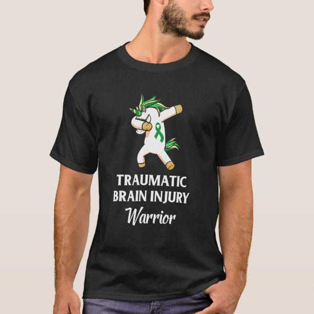 Traumatic Brain Injury Survivor Unicorn TBI Warrio T-Shirt (Vorderseite)