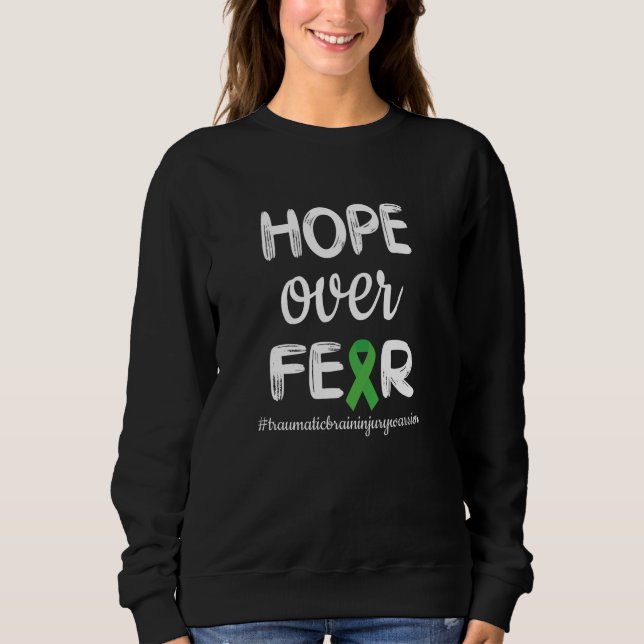 Traumatic Brain Injury Warrior TBI Awareness Gesch Sweatshirt (Vorderseite)