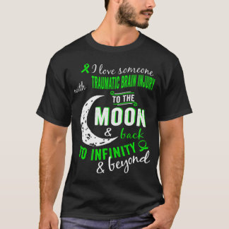 Traumatischer Hirnschaden an den Mond zurück bis u T-Shirt