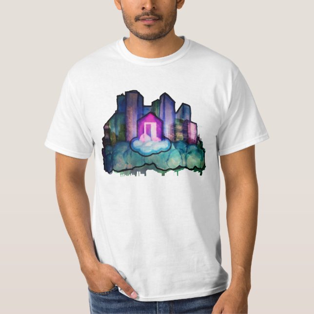 TRAUMder T - Shirt-WEISS DER STADT-MÄNNER T-Shirt (Vorderseite)