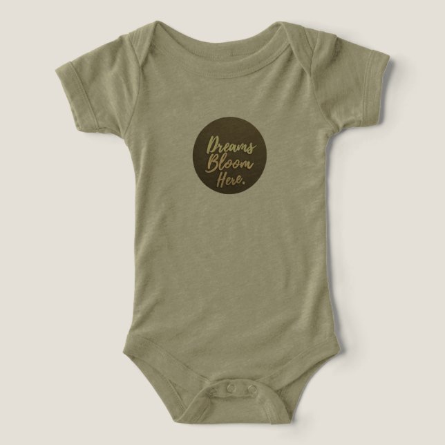 Träume blühen hier T - Shirt (Design Vorderseite)