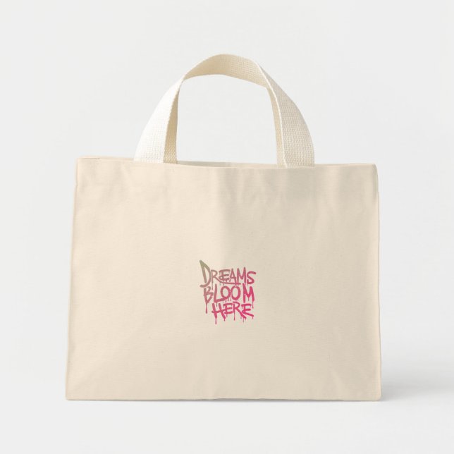 Träume blühen hier Tote Tasche (Vorne)