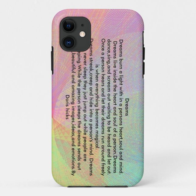 Träume Case-Mate iPhone Hülle (Rückseite)