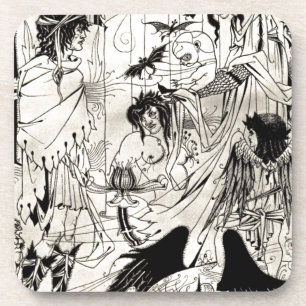 Träume durch Aubrey Beardsley Untersetzer