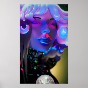 Träume einer Stimmung So Blue - Ken Gage Art Poster