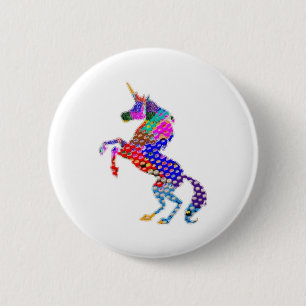 Träume   EINHORN Natur-n Button