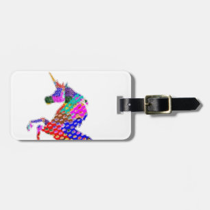 Träume   EINHORN Natur-n Gepäckanhänger
