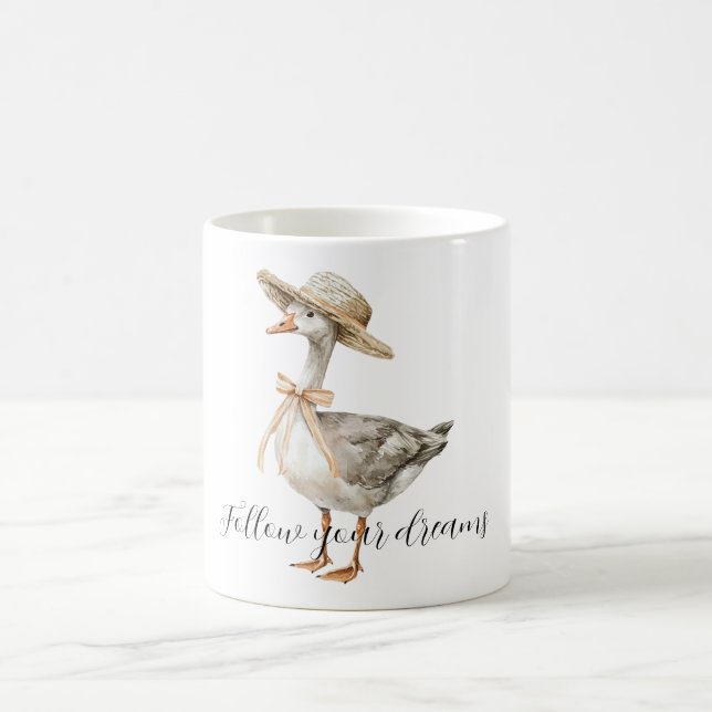 Träume Enten Hut Kaffeetasse (Mittel)
