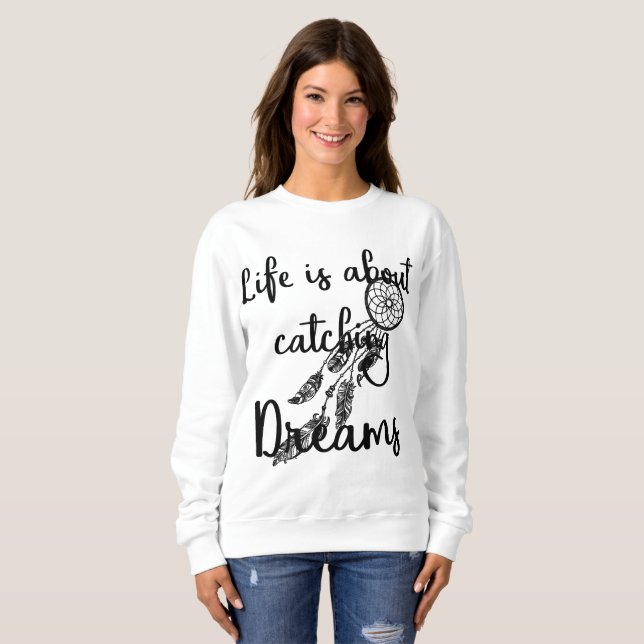Träume erwecken sweatshirt (Vorne ganz)