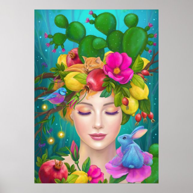 Träume. Fantasy beautiful Poster (Vorne)