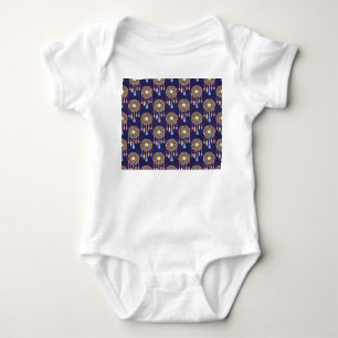 Träume Federn Aquarellfarben Nahtlose Textur Baby Strampler