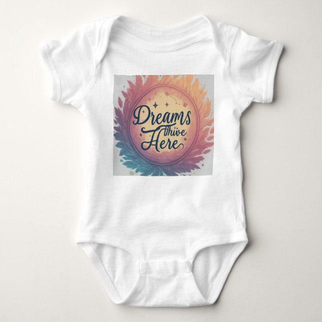 Träume gedeihen hier baby strampler (Vorderseite)