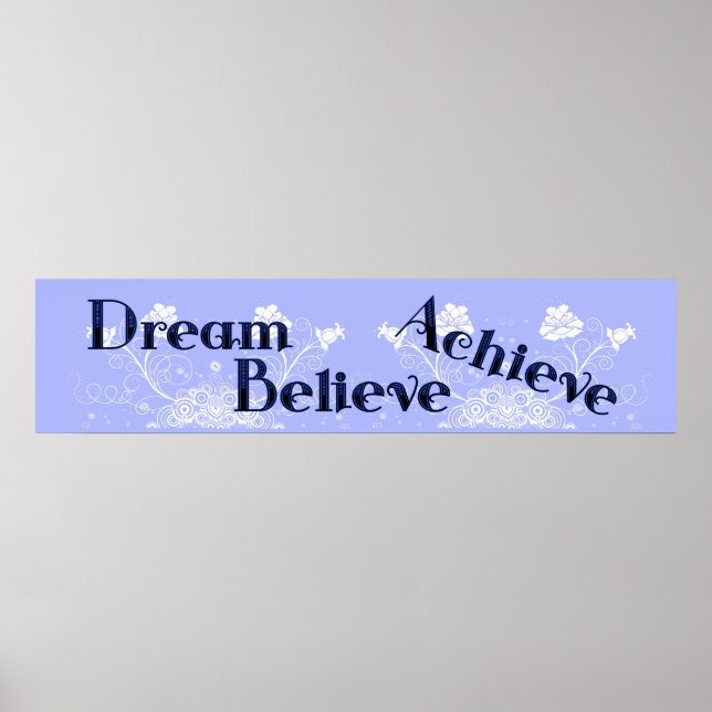 Träume, glauben, Achive Wall Poster Mural Banner (Vorne)
