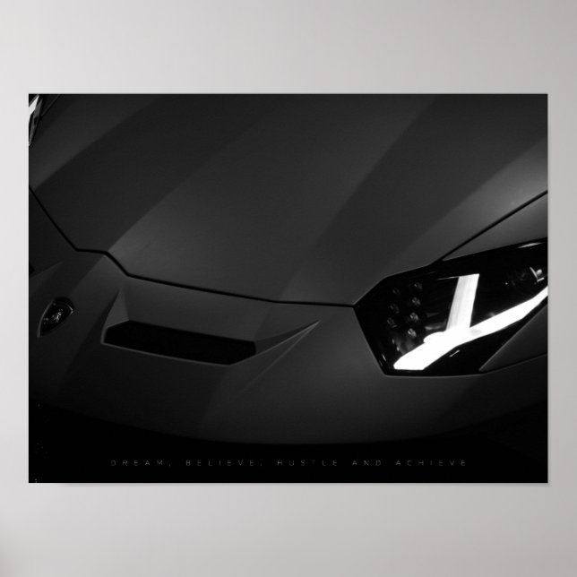 Träume, Glauben, Hustle und Erfolge | MOTIVIEREND Poster (Vorne)