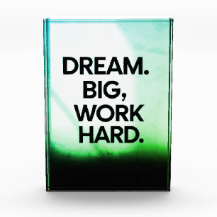 Träume Groß Arbeite Hart Minimalistische Motivat Fotoblock