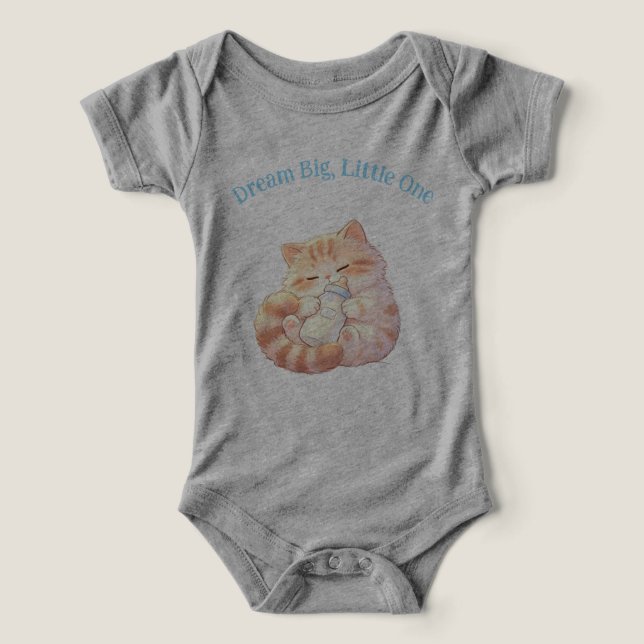 Träume groß, kleiner Baby-Body (Design Vorderseite)