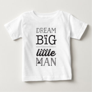 Träume groß, kleiner Mann - Schnurrbart & Fliege B Baby T-shirt
