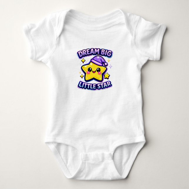Träume groß, kleines Baby Strampler (Vorderseite)