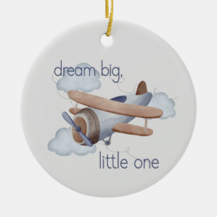 Träume Groß, Kleines Keramik Ornament