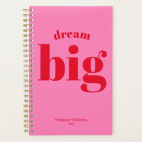 Träume groß! Modern Bold Red - Hot Pink Typografy