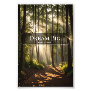 Träume Groß - Motivations-Wandkunst-Druck Fotodruck