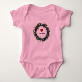 Träume groß Pfauenfeder Kreis Kinder T-Shirt Baby Strampler