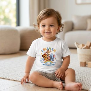 Träume groß Safari-Tiere Süße inspirierende Babysa Kleinkind T-shirt