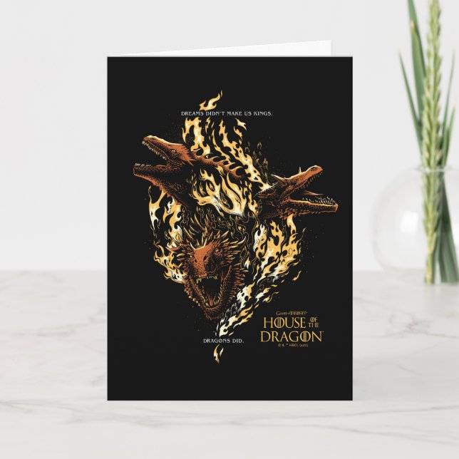 Träume haben uns nicht zu Königen gemacht. Drachen Karte (Vorderseite)