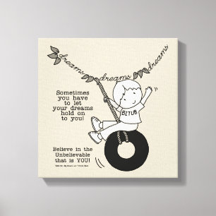 Träume halten dich fest leinwanddruck