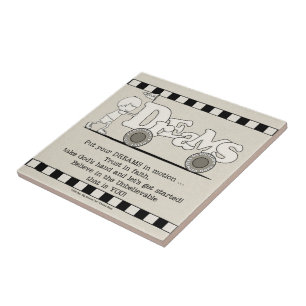 Träume in Bewegung Fliese