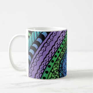 Träume in Blau abstraktes Kaffeetasse